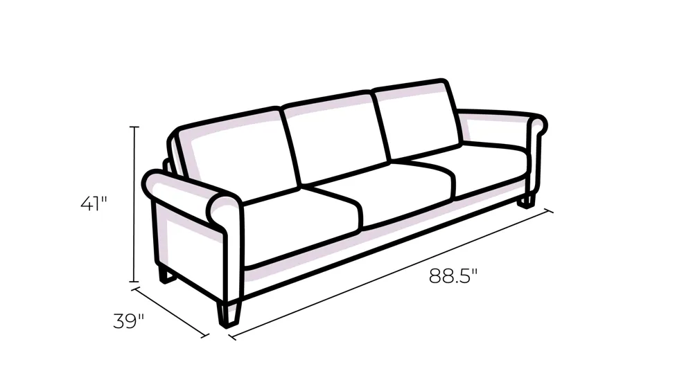 Ross Reclining Sofa W/ Drop Down Table Dimensions