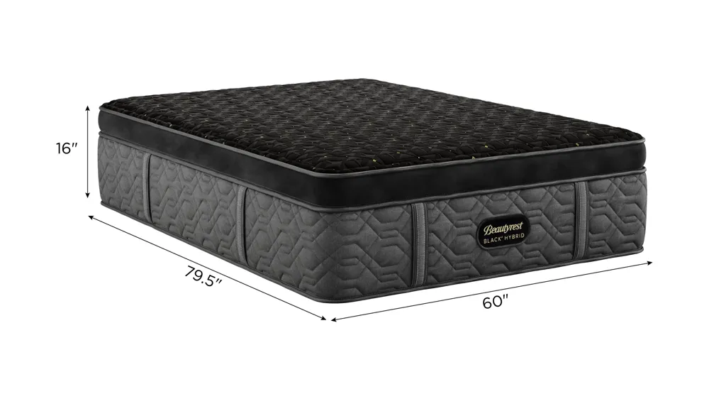 Beautyrest Black Hybrid Series Four Firm Apex Top Mattress Dimensions