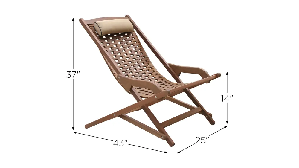 Ocean Ave Folding Swing Lounge Chair Dimensions