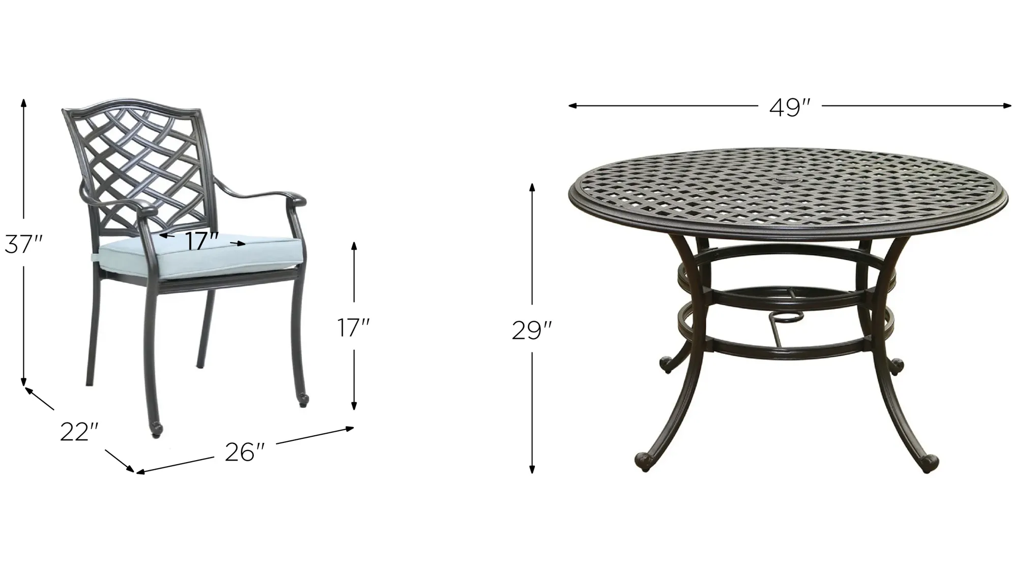 Halston Outdoor 5-pc. Round Dining Set