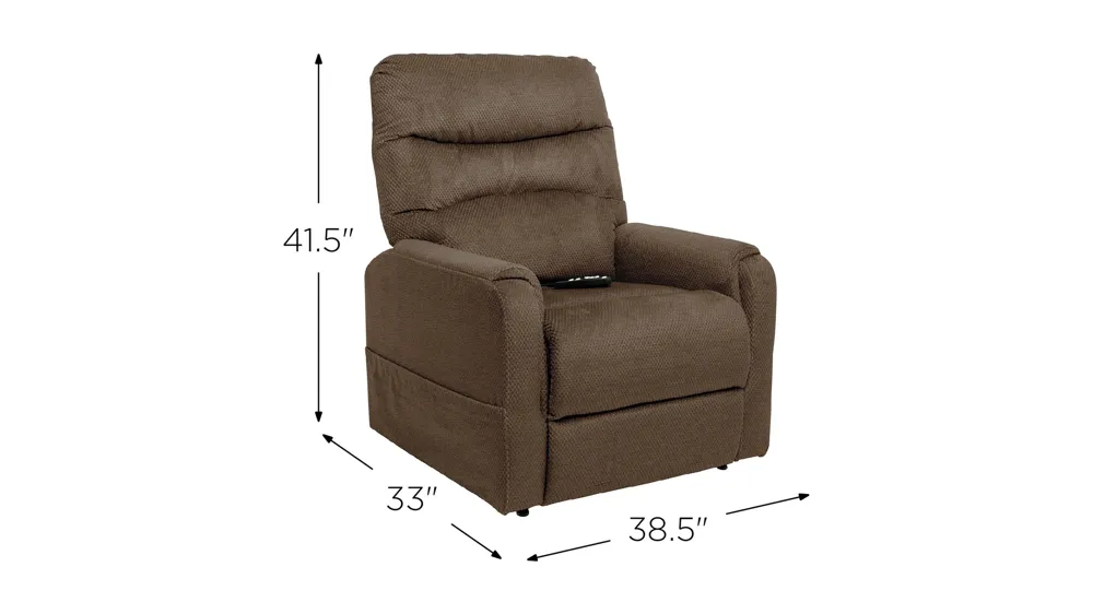 Spice Power Heat and Massage Lift Recliner Dimensions