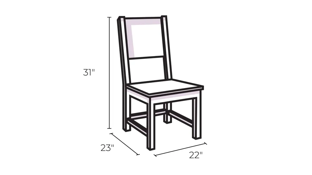 Renee Dining Chair Dimensions