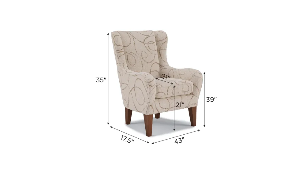 Karlette Accent Chair Dimensions