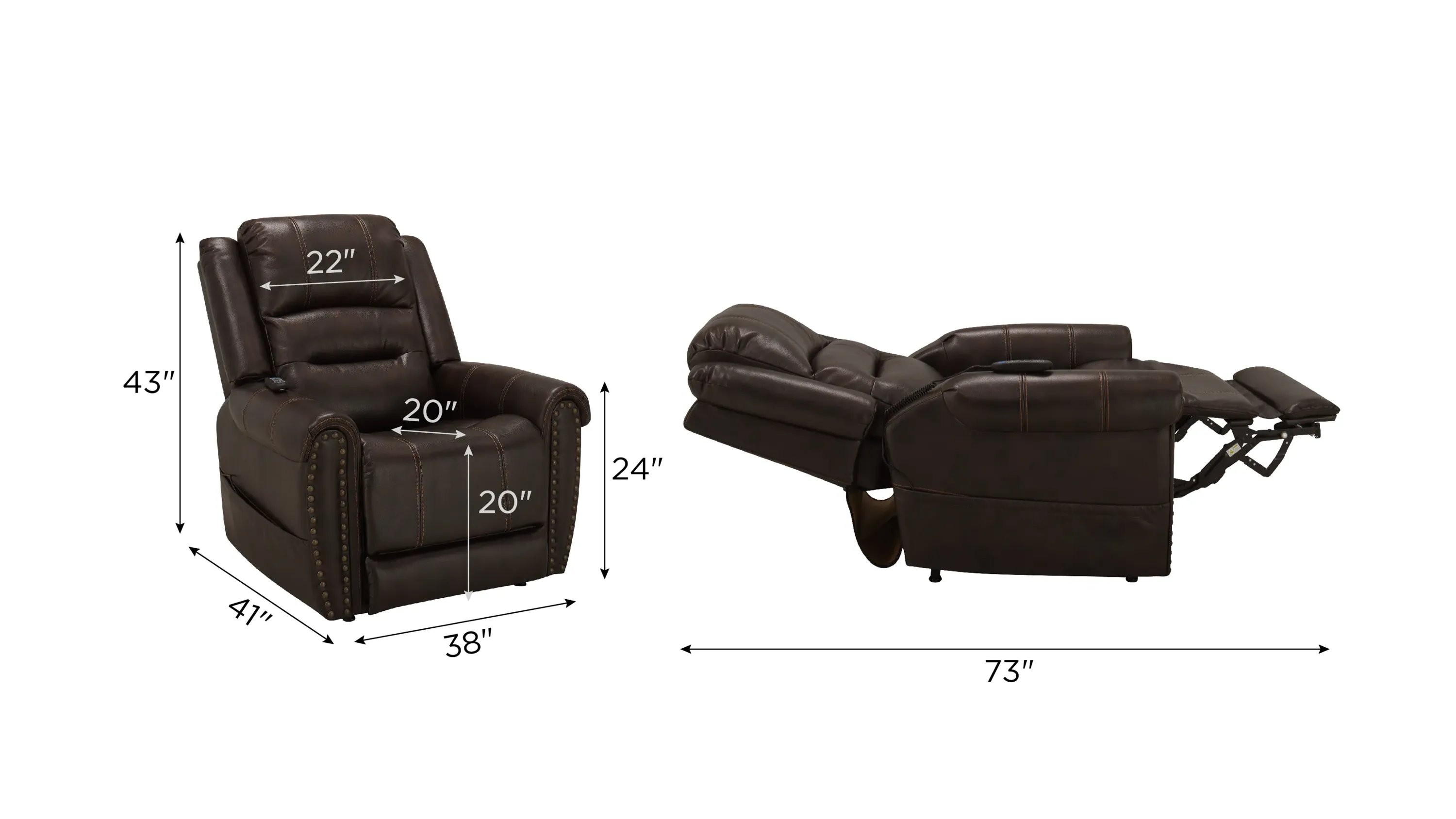 Gerard Triple Power Lift Recliner | Raymour & Flanigan