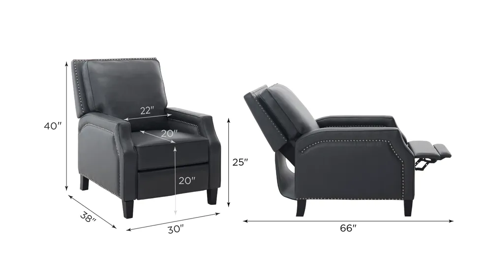 Morgan Push Back Recliner Dimensions