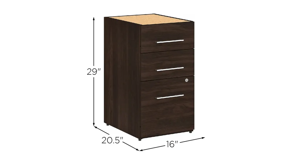 Office 500 16W 3 Drawer File Cabinet Dimensions
