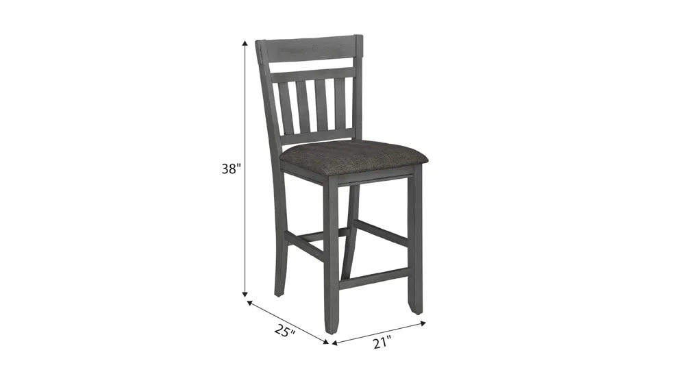 Newport Counter Chair - Set of 2 Dimensions