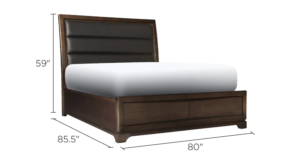 Denali Platform Storage Bed Dimensions