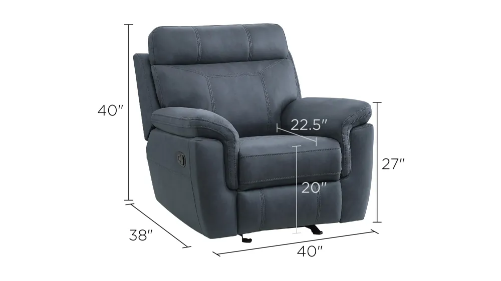 Walter Glider Reclining Chair Dimensions