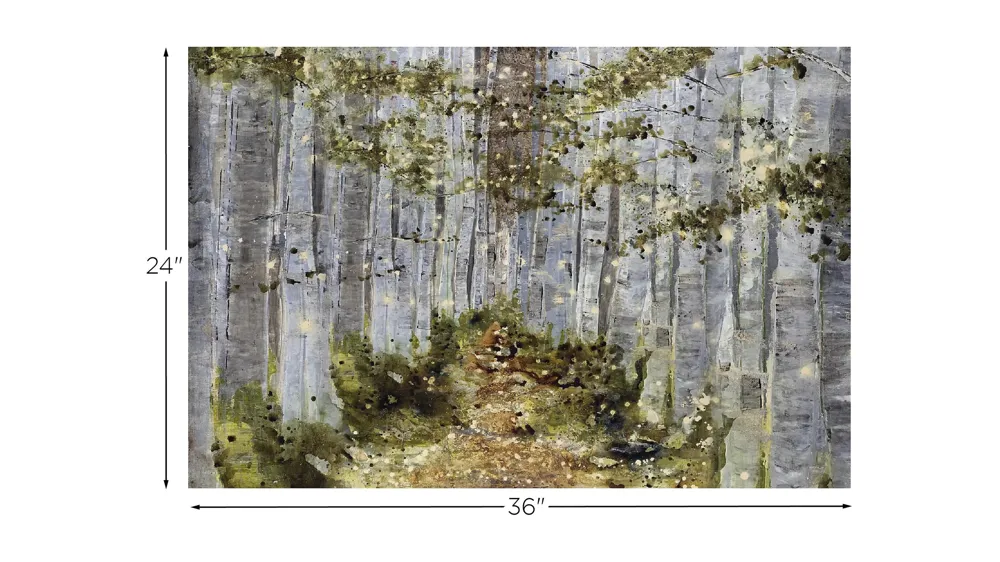 Mossy Passage Wall Art Dimensions