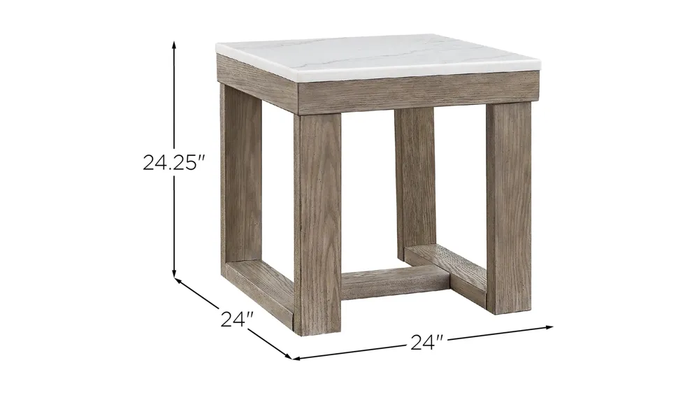 Loyaska End Table Dimensions