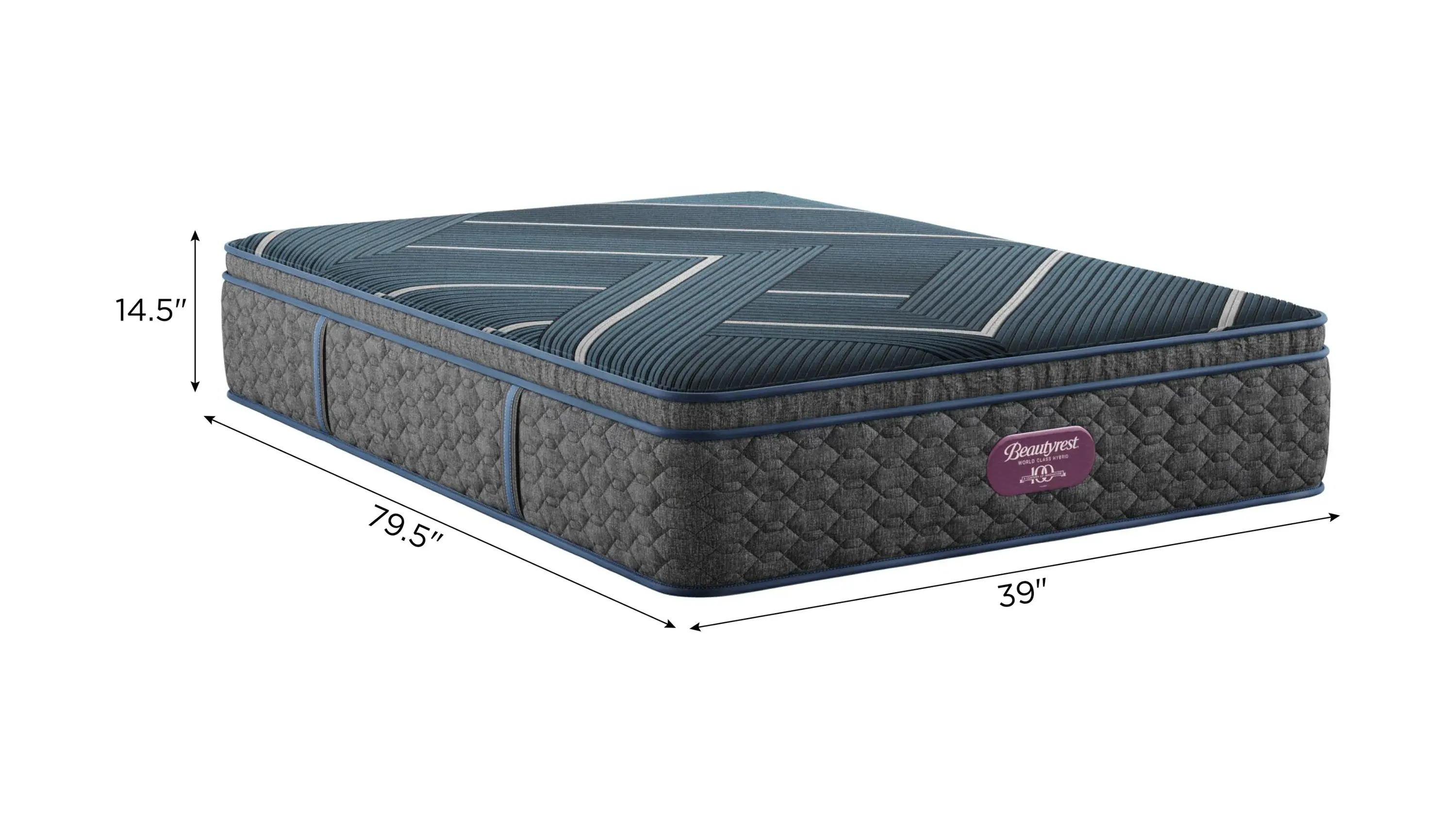 Beautyrest World Class - Level Four Hybrid Medium Apex Pillow Top Mattress - Thumbnail 4
