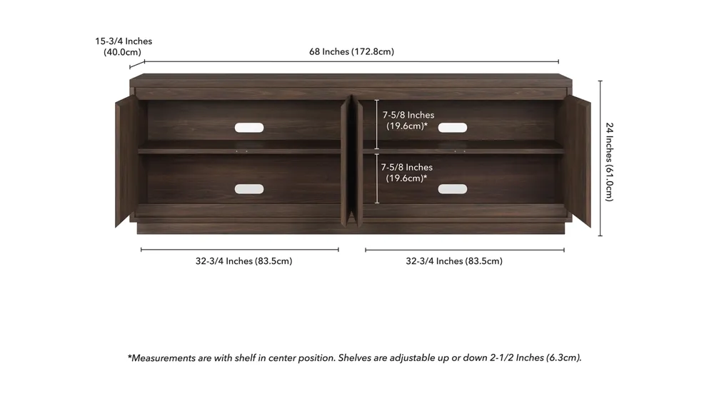Presque TV Stand Dimensions