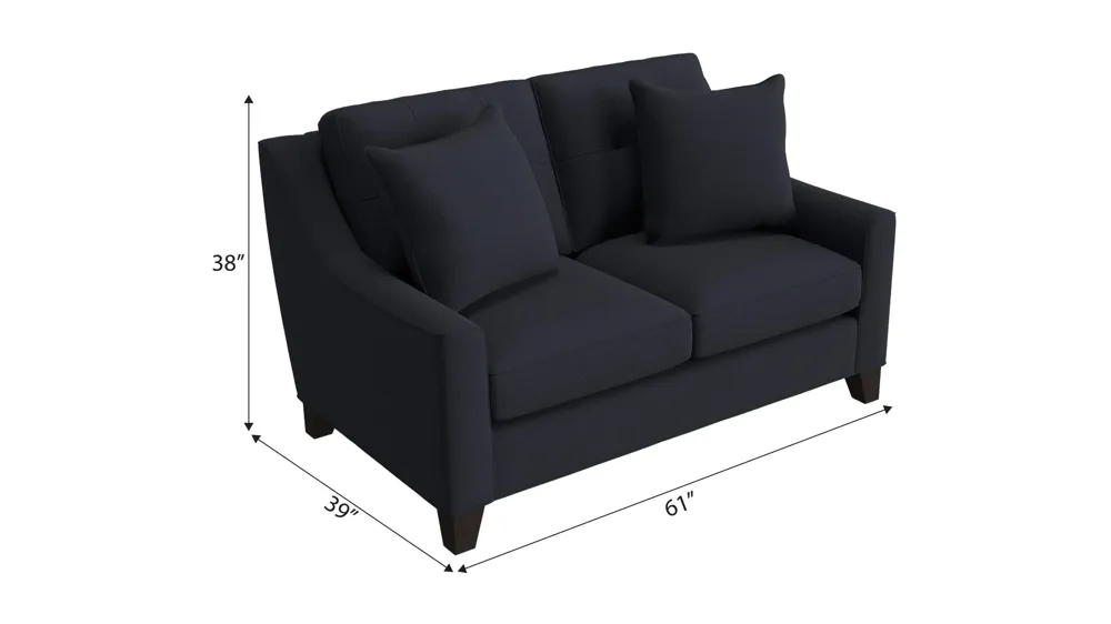 Carmine Loveseat Dimensions