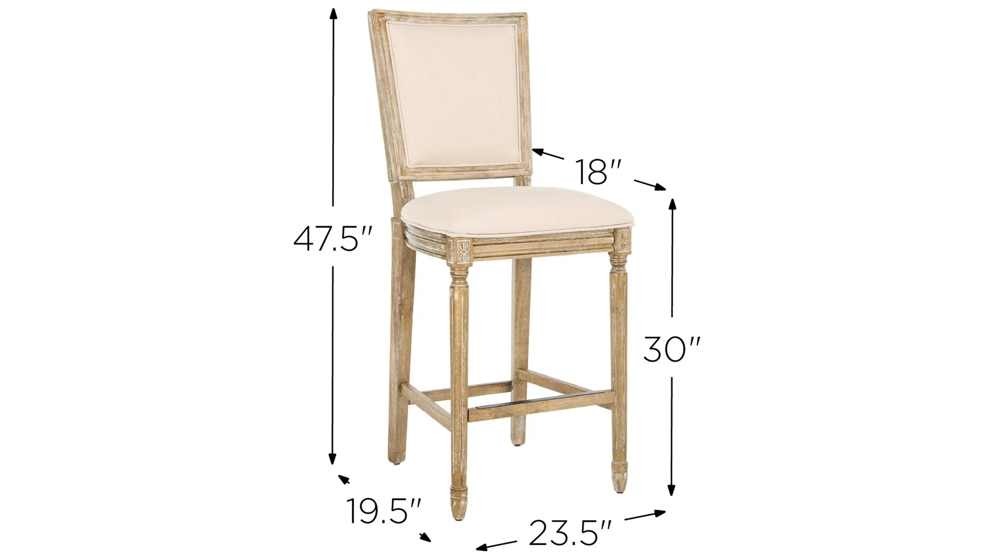 Buchanan Rectangular Bar Stool - Set of 2