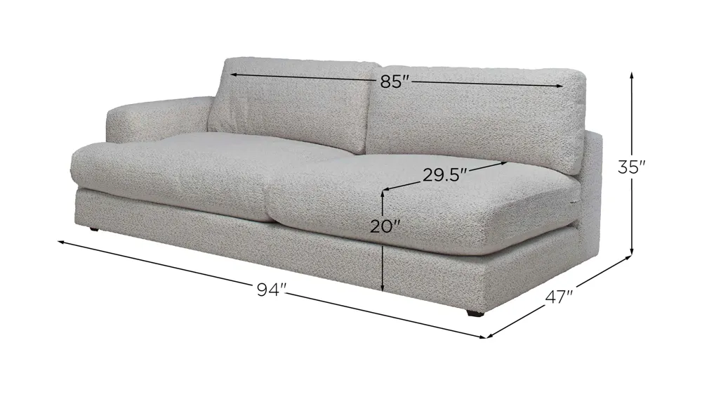Montecito Left-Arm Facing Loveseat | Raymour & Flanigan