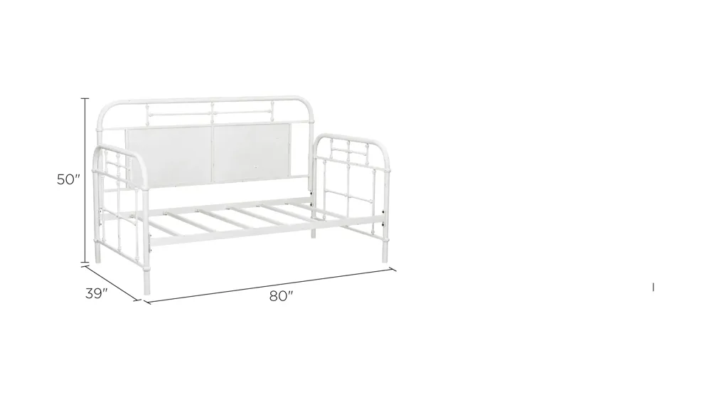 Vintage Series Twin Metal Day Bed Dimensions
