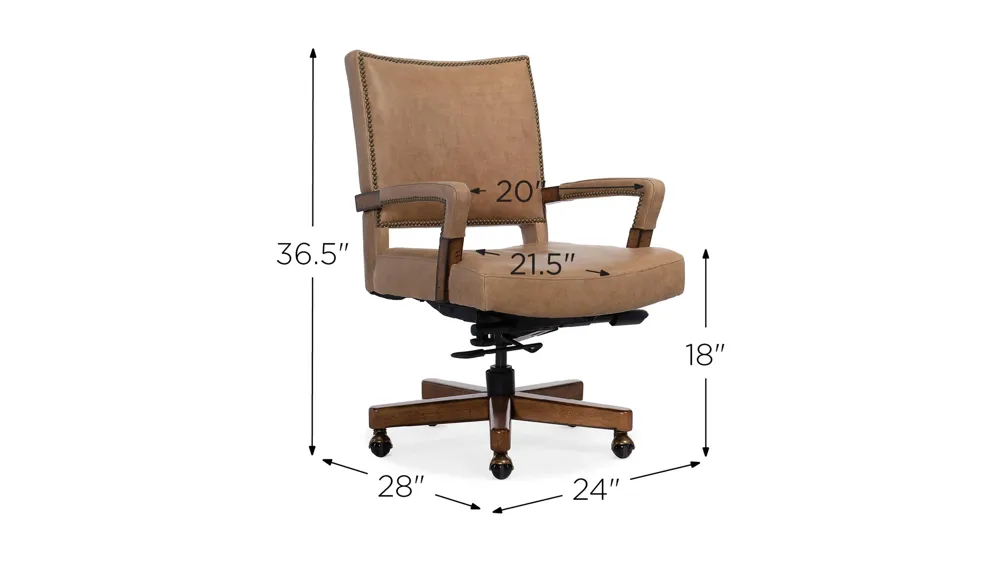 Chace Executive Swivel Tilt Chair Dimensions