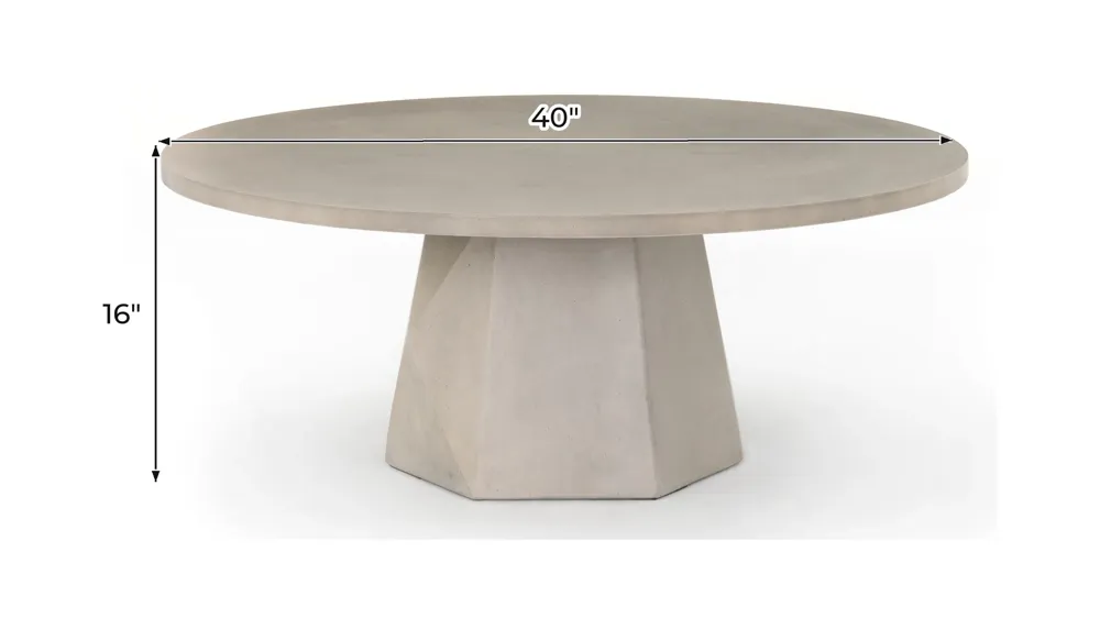 Chevy Outdoor Coffee Table Dimensions