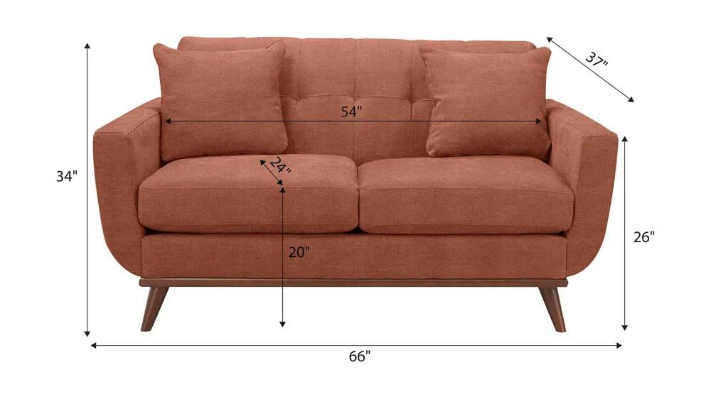 Milo Loveseat Dimensions