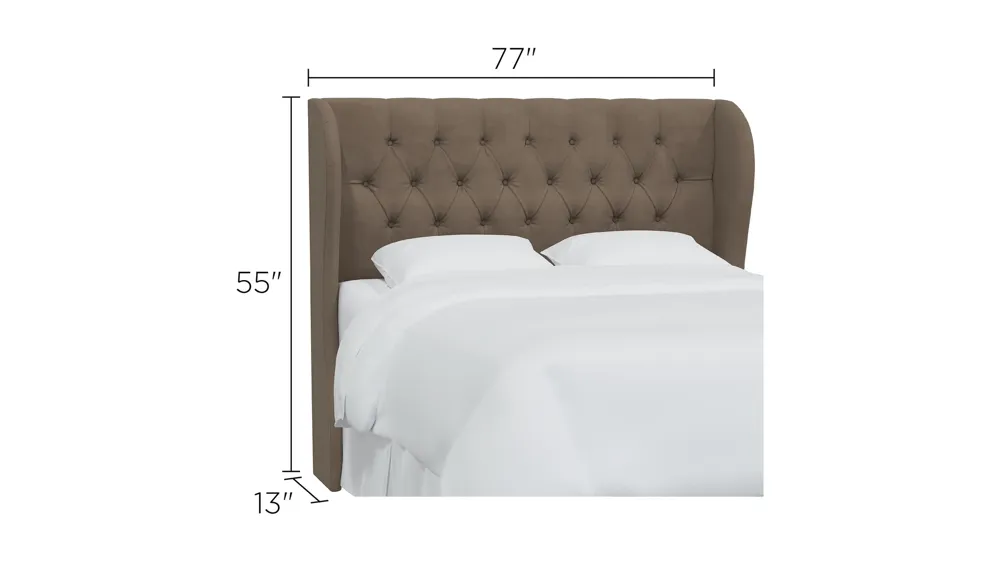 Thayer Wingback Headboard Dimensions