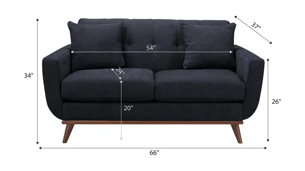 Milo Loveseat Dimensions