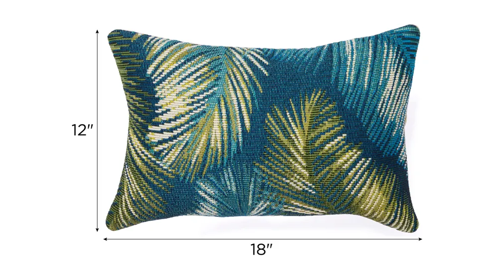 Marina Palm Border Indoor/Outdoor Pillow Dimensions