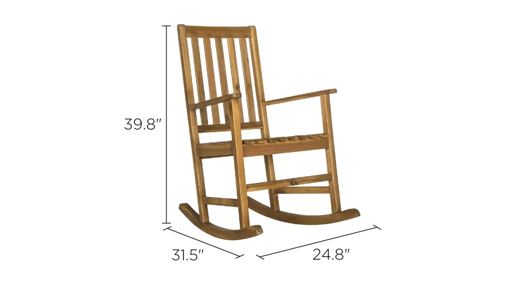 Barstow Outdoor Rocking Chair Dimensions