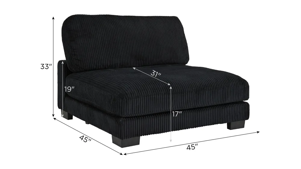 Maverick Armless Chair Dimensions