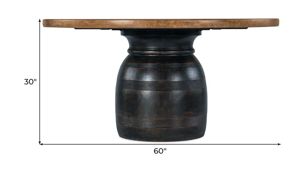 Big Sky Round Dining Table Dimensions