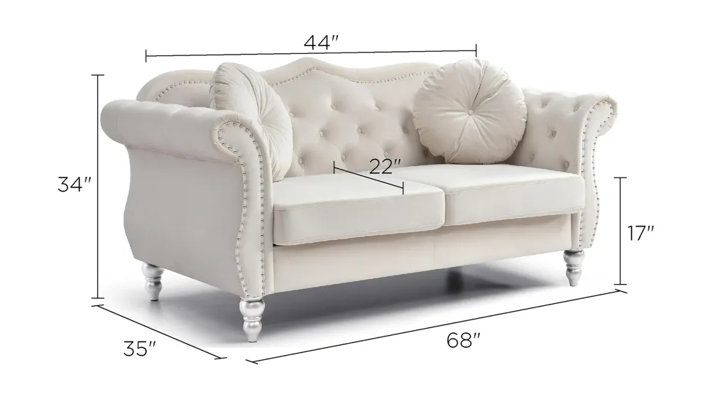 Hollywood Loveseat Dimensions