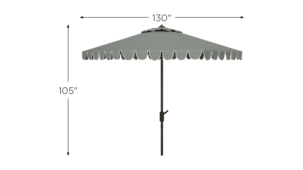 Doreen Round Patio Umbrella Dimensions