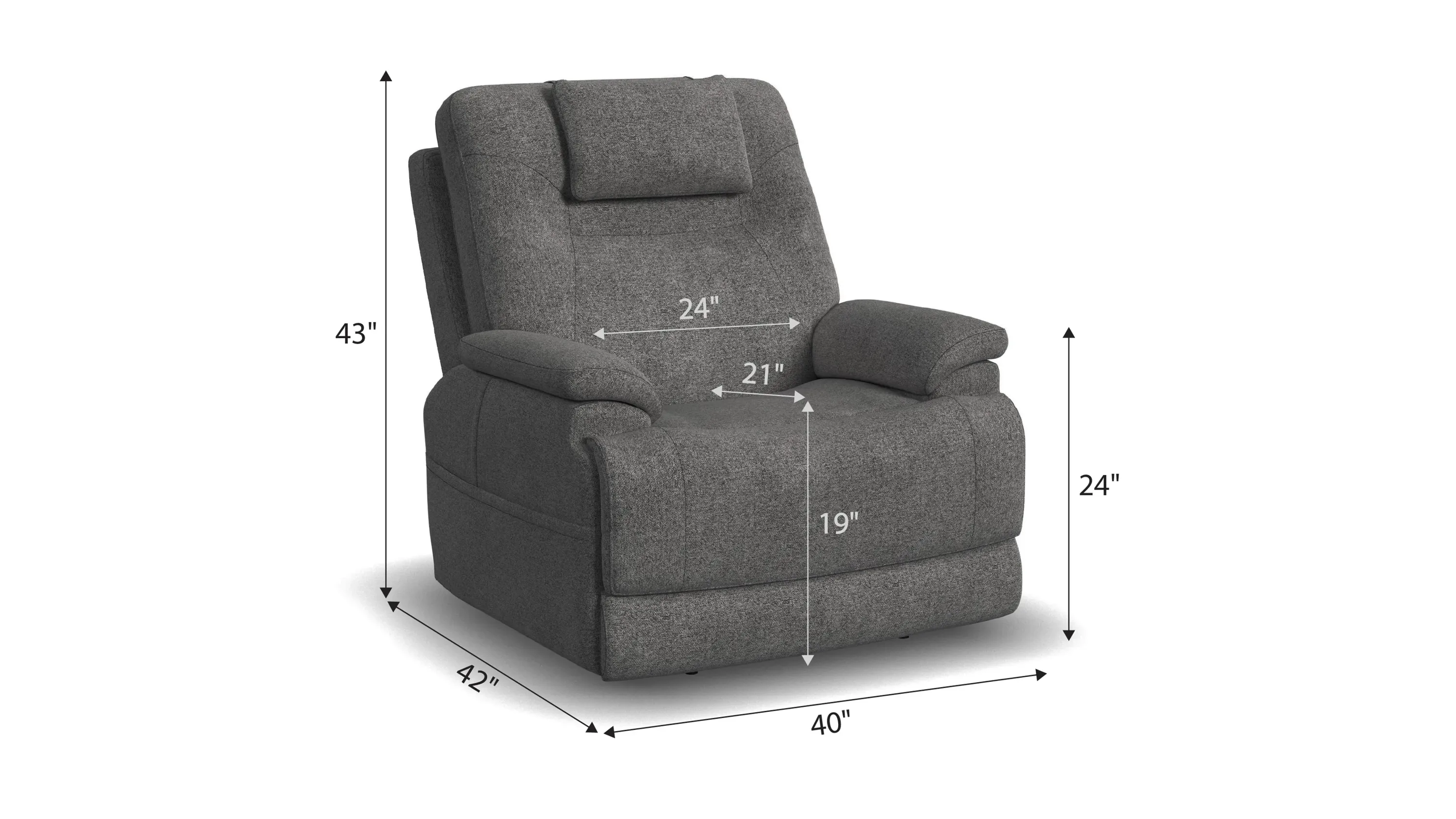 Zecliner Triple Power Recliner | Raymour & Flanigan