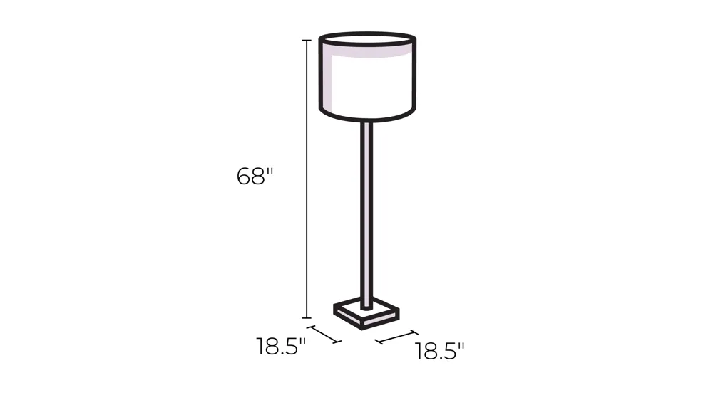 Wentworth Floor Lamp Dimensions