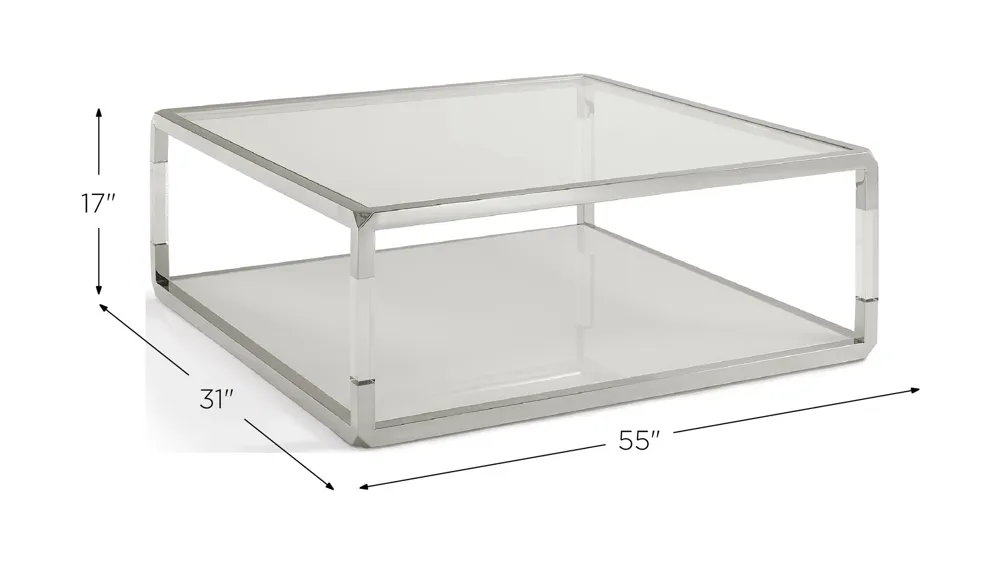 Jasper Square Coffee Table Dimensions