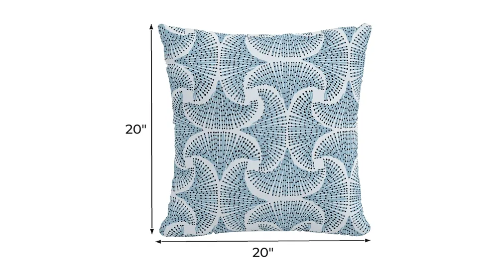 20" Outdoor Sea Fan Pillow Dimensions