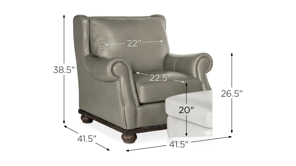 William Stationary Chair Dimensions
