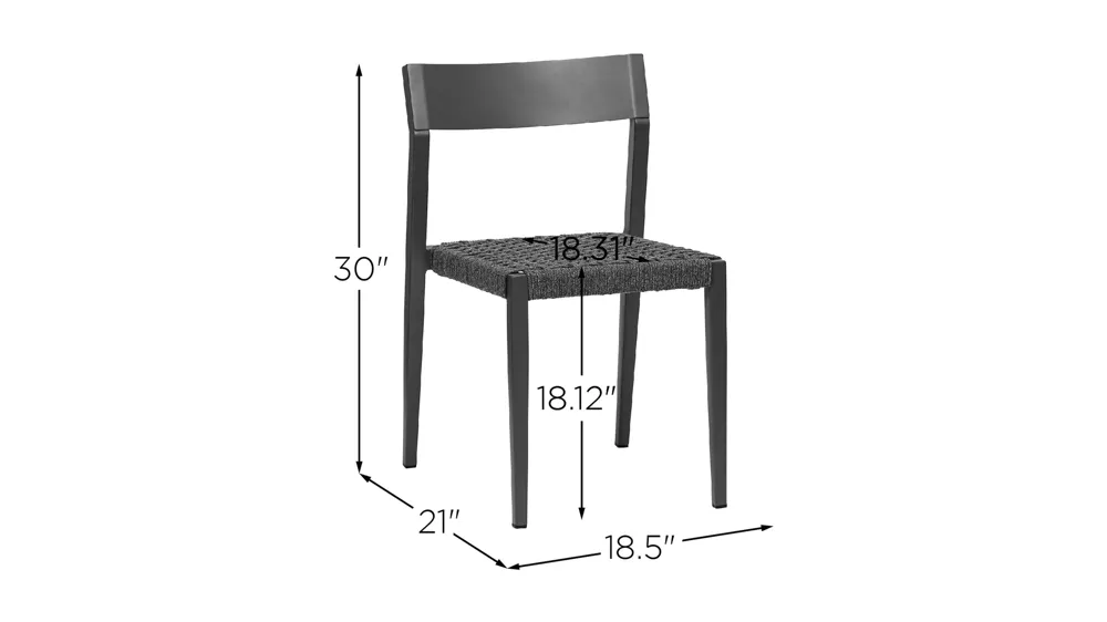 Ronan Side Chair- Set of 2 Dimensions