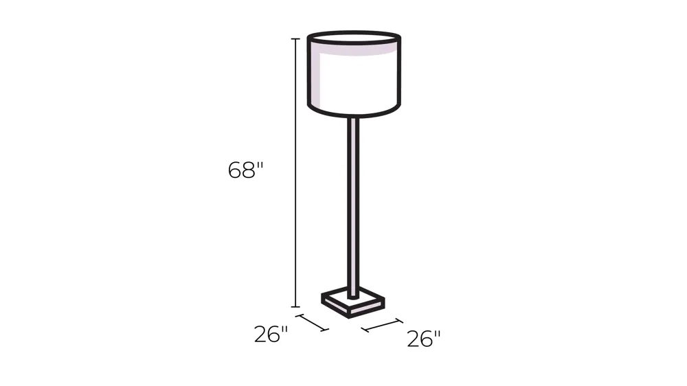 Kieran Floor Lamp Dimensions
