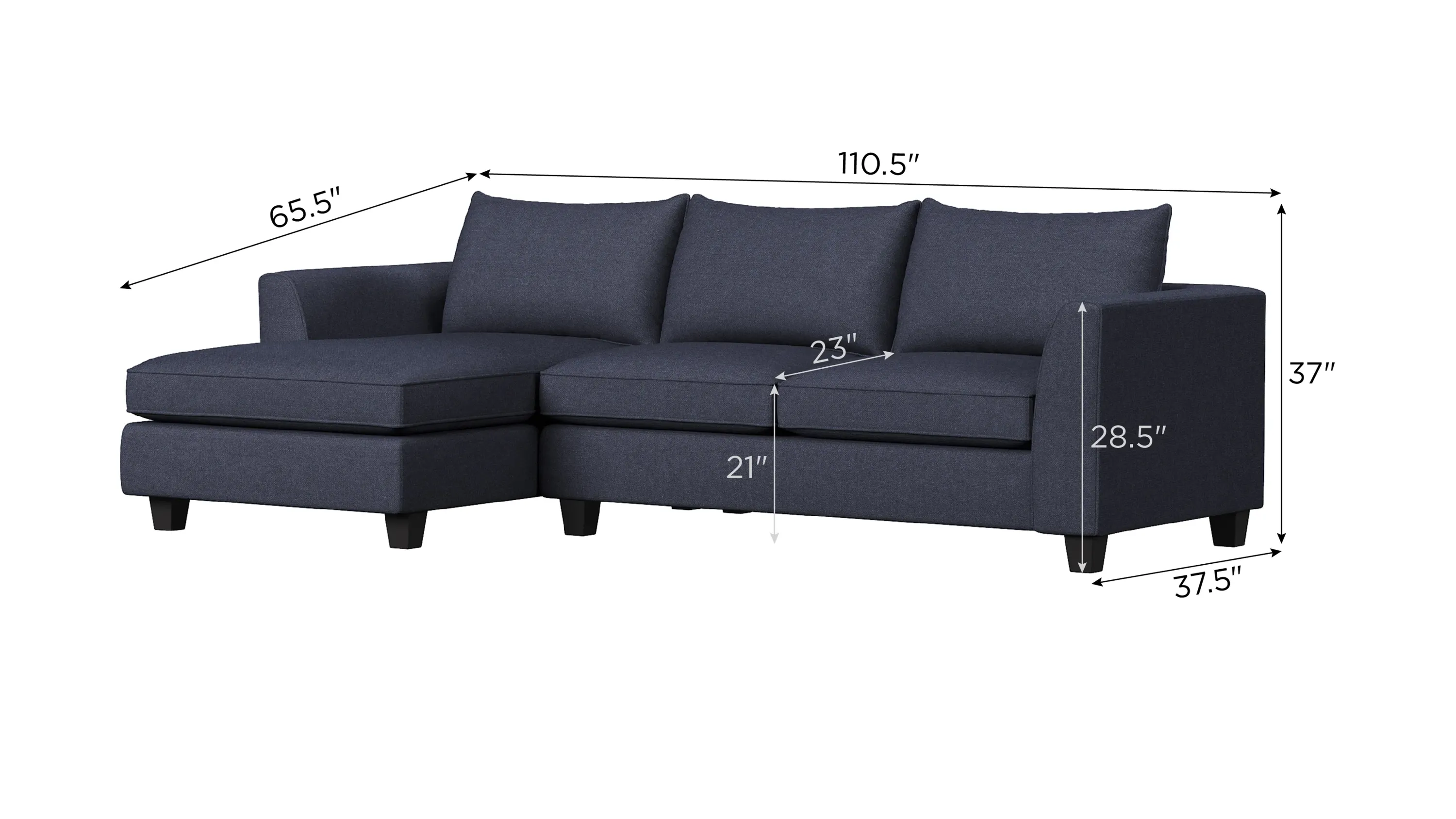 Daine 2-pc. Sectional | Raymour & Flanigan