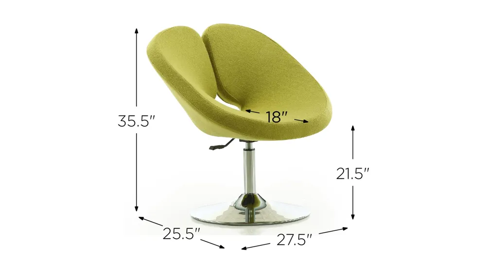 Perch Adjustable Chair (Set of 2) Dimensions