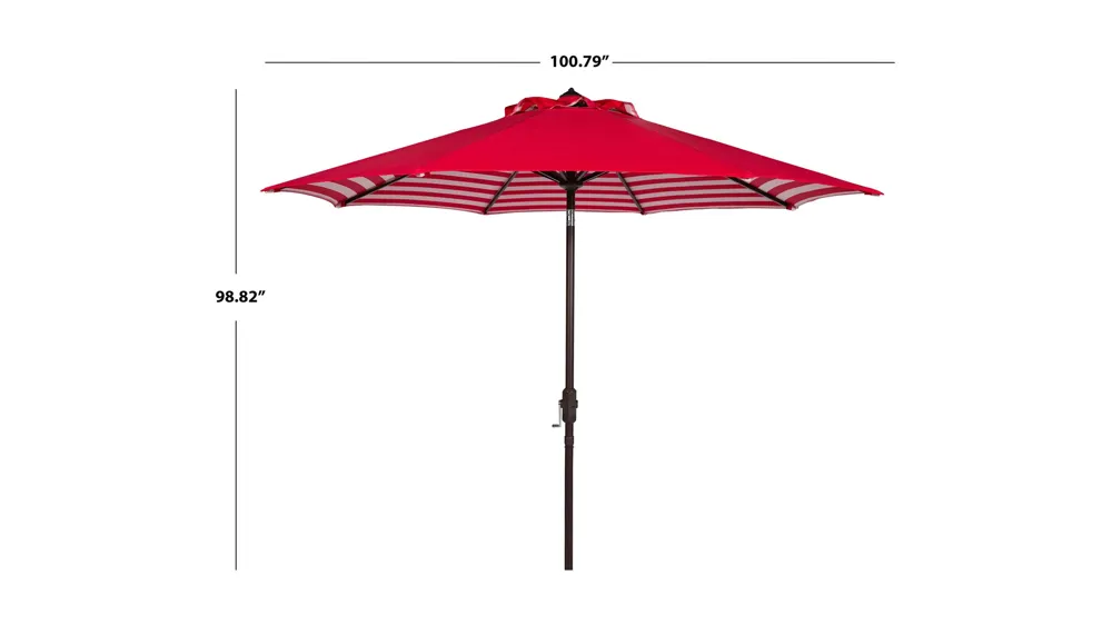 Shay Crank Outdoor Auto-Tilt Umbrella Dimensions