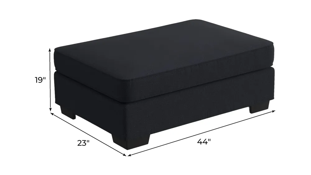 Wellsley Chair and a Half Ottoman Dimensions