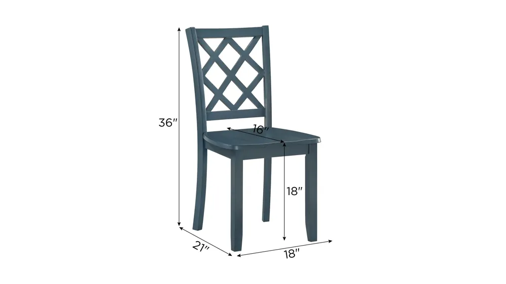 Trellis Dining Side Chair - Set of 2 Dimensions