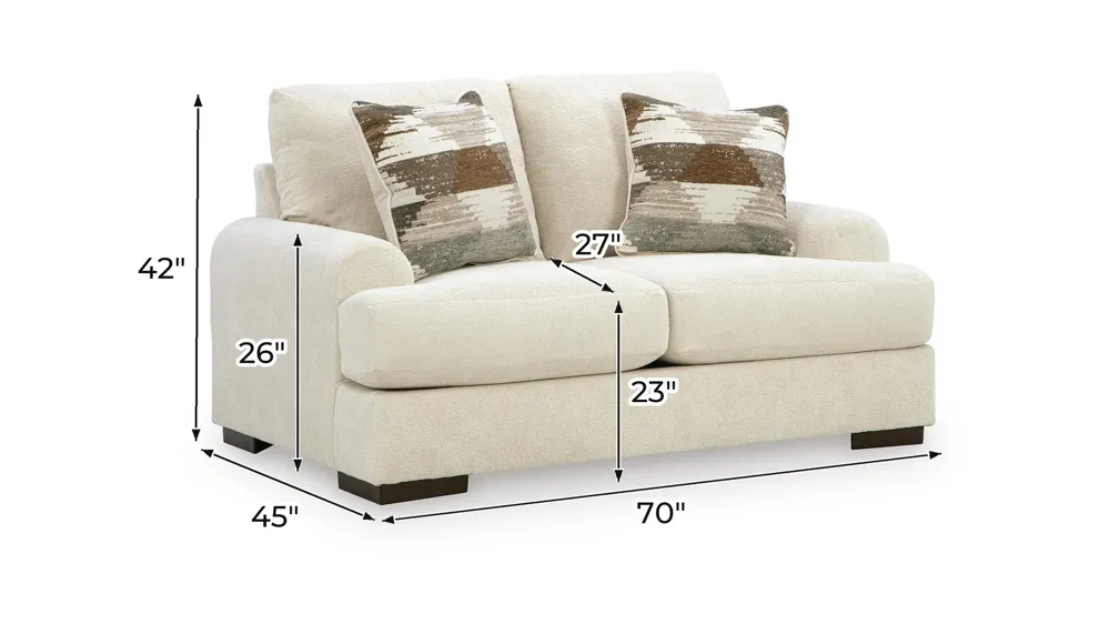 Nolenburg Loveseat Dimensions