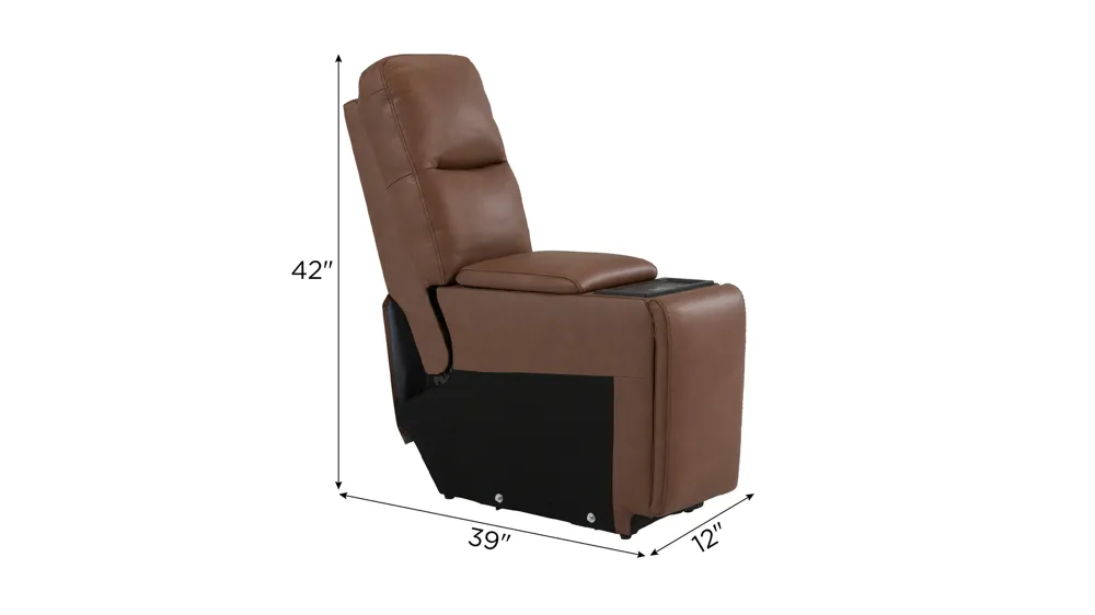 Harbin Console w/ Wireless Charging and Hidden Cupholder Dimensions