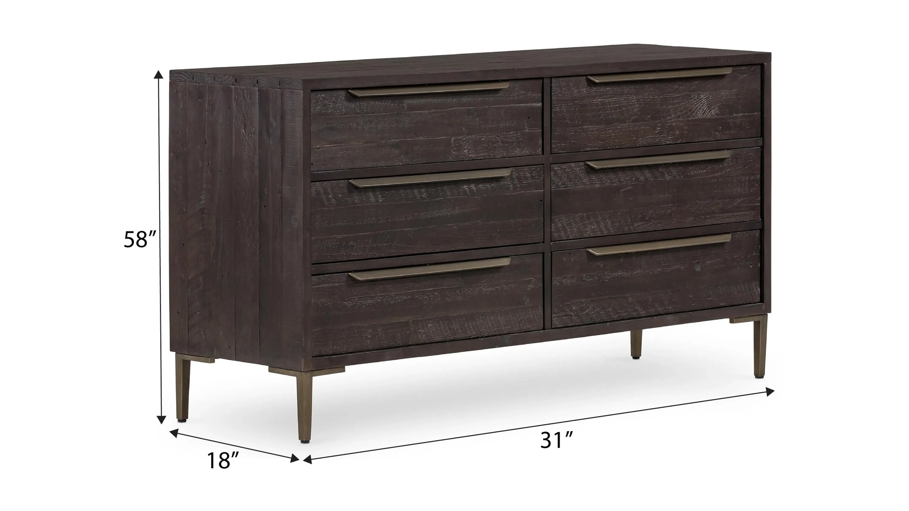 standard dresser height Haven 5-Drawer Dresser – Plank+Beam