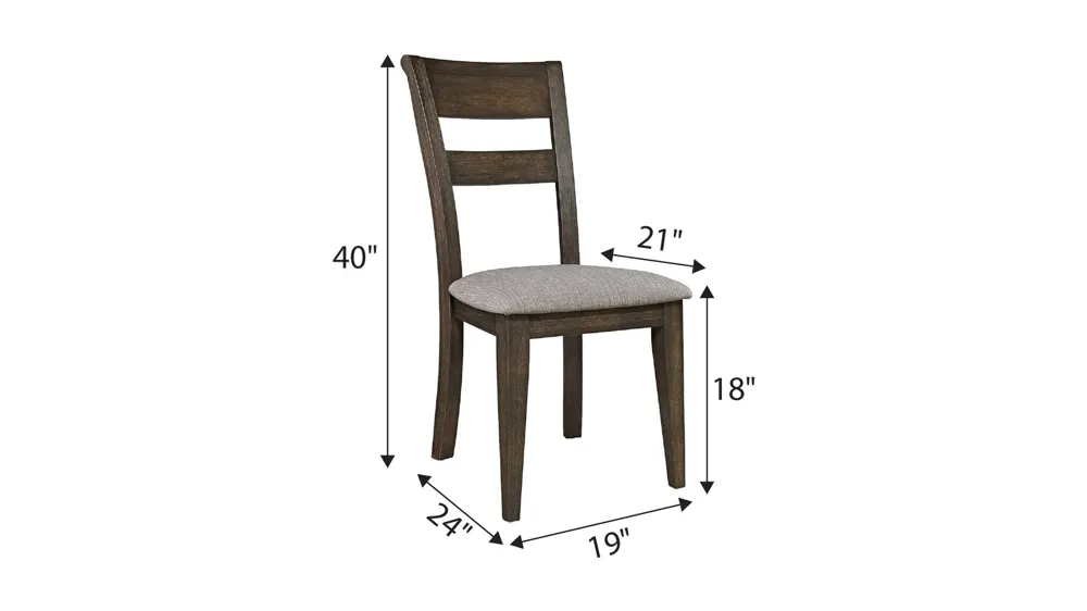 Double Bridge Side Chair Dimensions