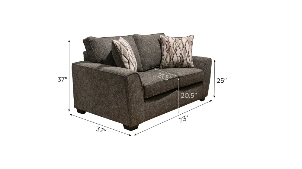 Bray Loveseat Dimensions