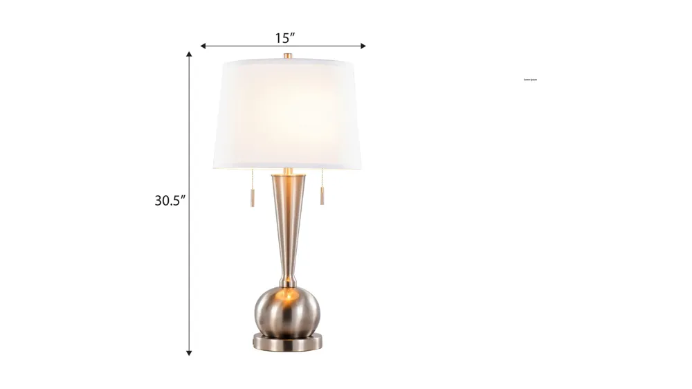 Jules Table Lamp w/ USB - Set of 2 Dimensions